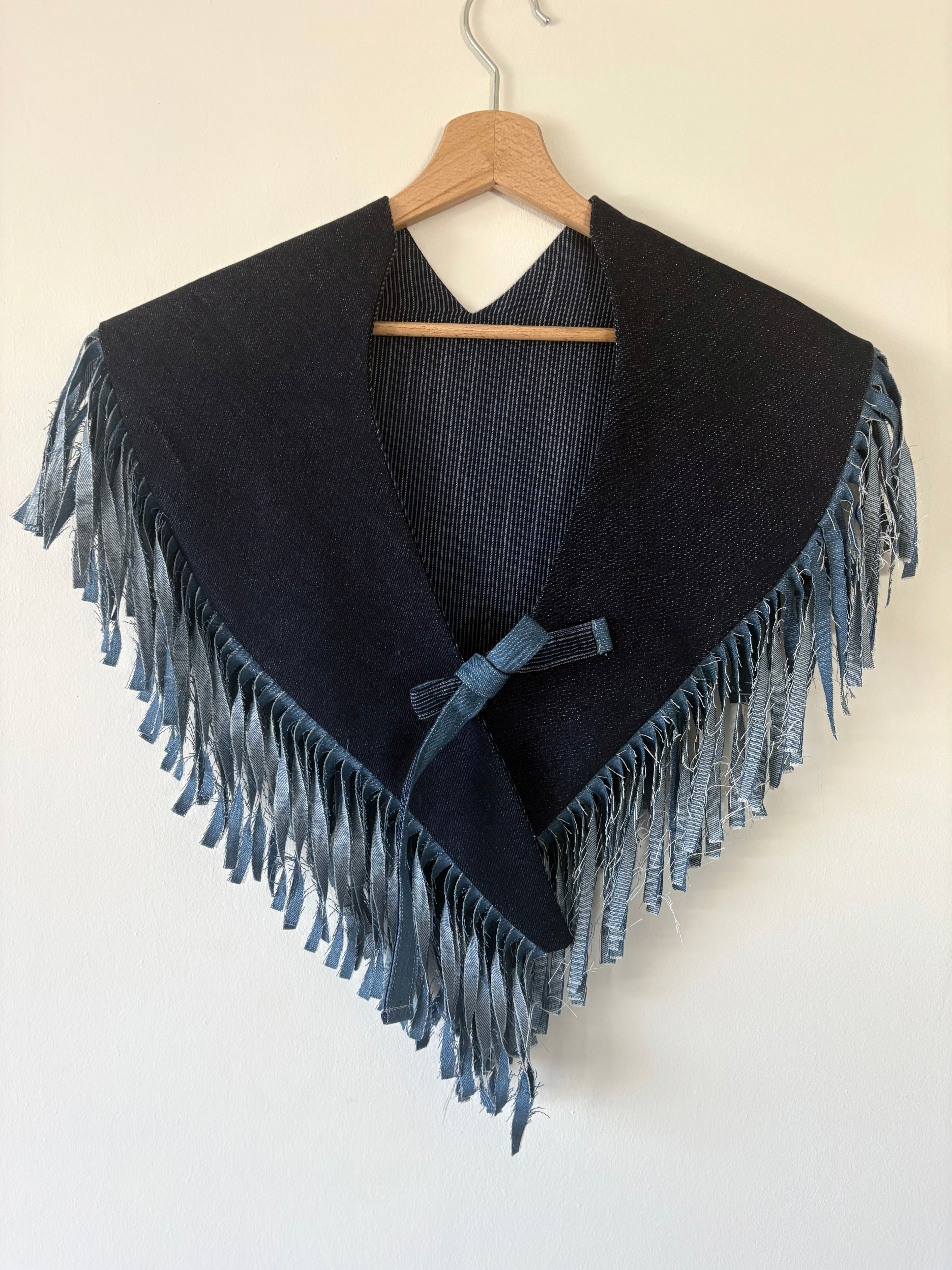 Unique Reversible Denim Cape Unisex Multifunctional 2026 Blue | Bardo