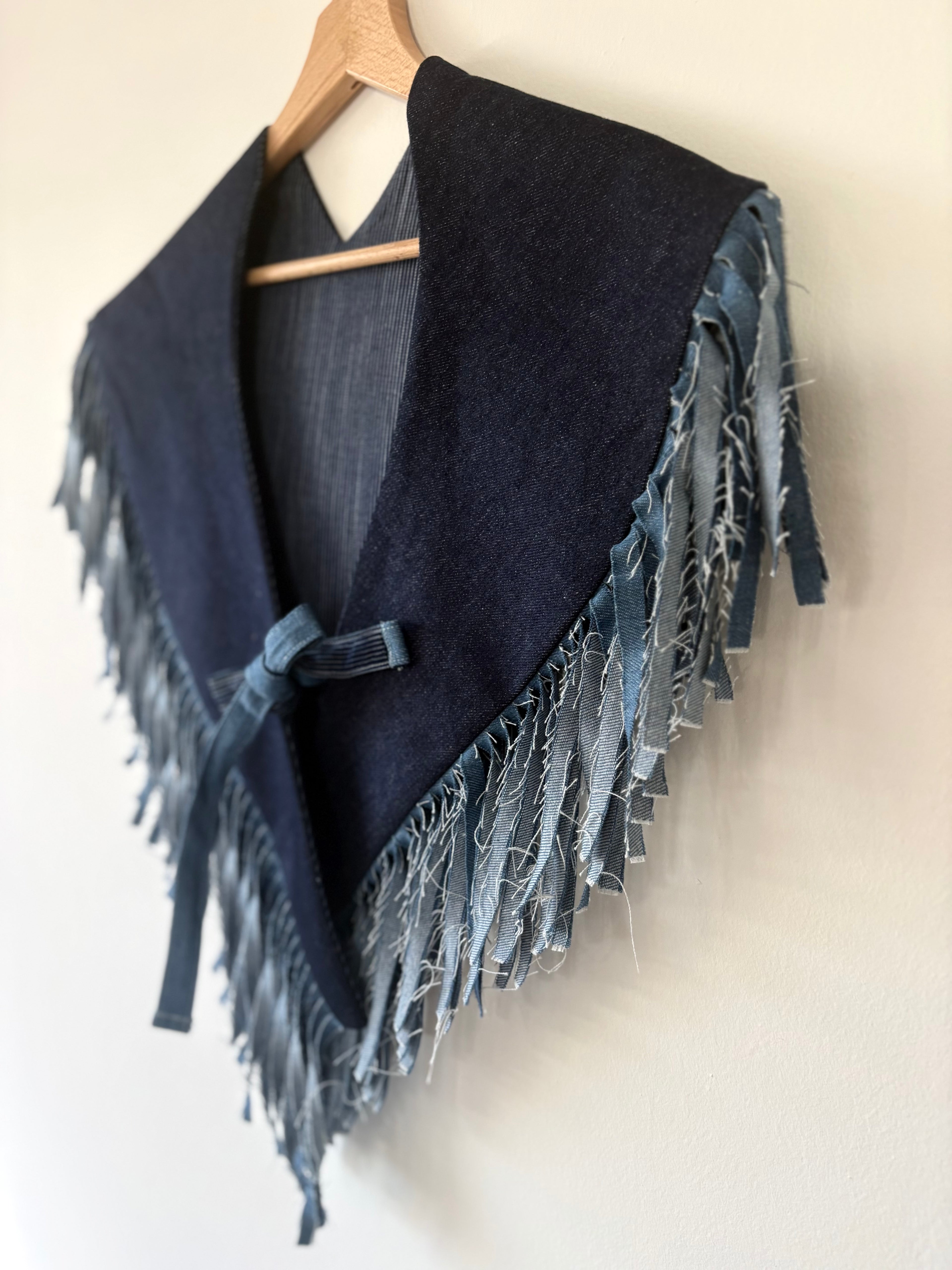 Unique Reversible Denim Cape Unisex Multifunctional 2026 Blue | Bardo