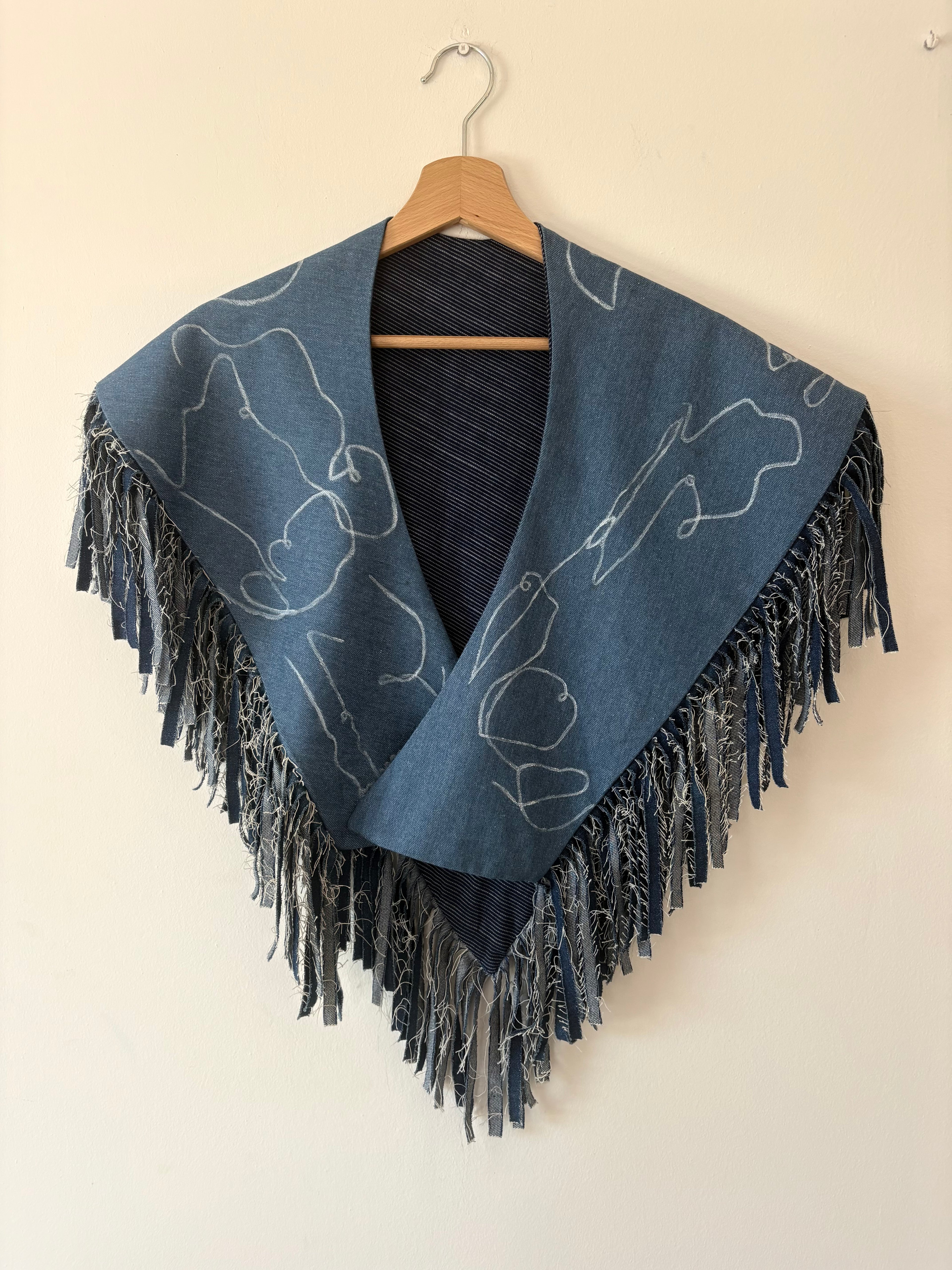 Unique Reversible Denim Multifunctional Piece Unisex Paula Roselló Paris 2026 Blue | Bardo