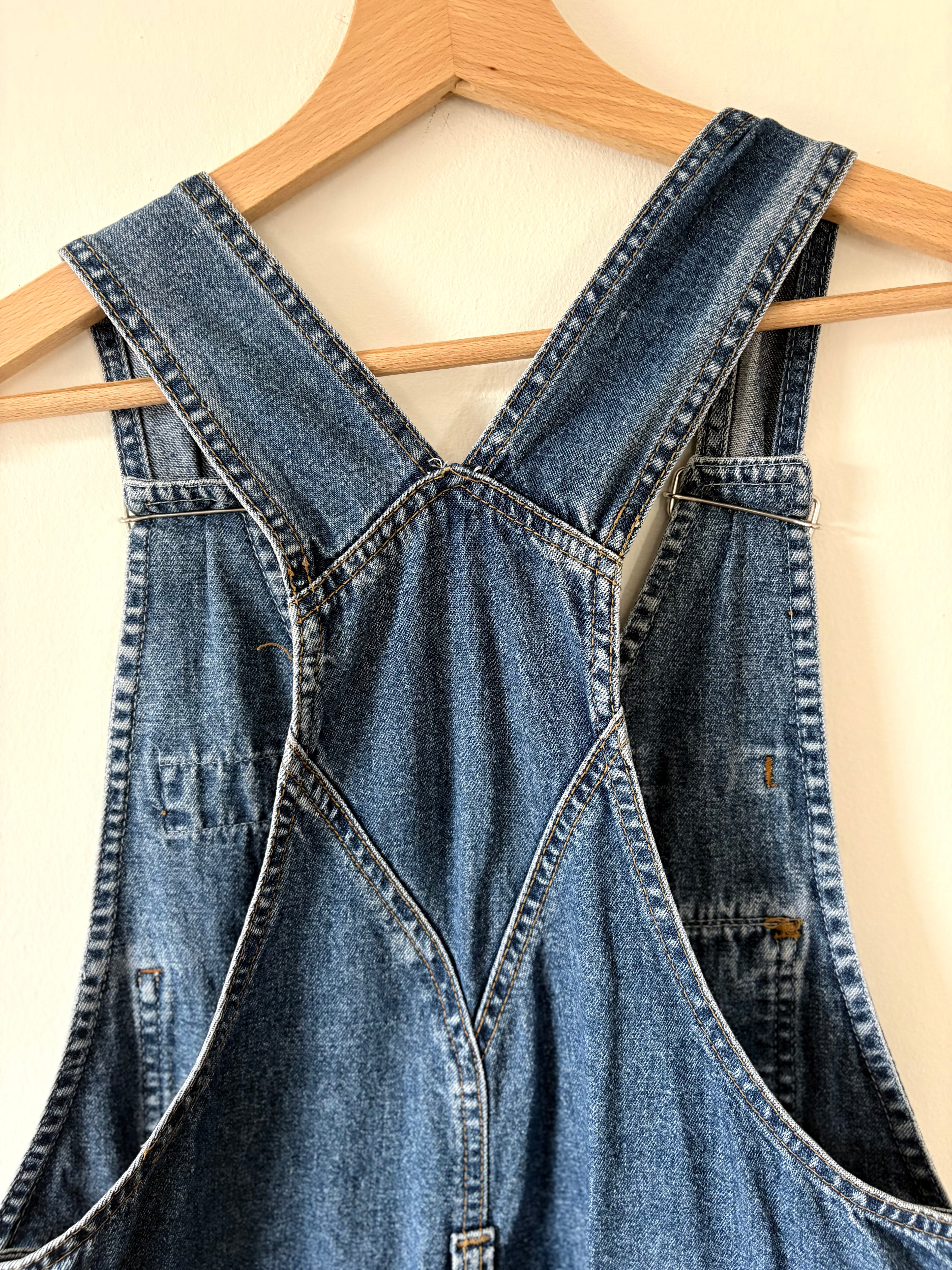 80s Vintage Denim Pants High Waist Unique Structured Details Blue | Bardo